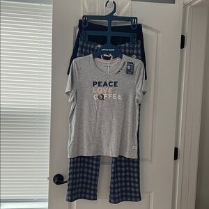NWT Life is Good 3 PC Pajama Set